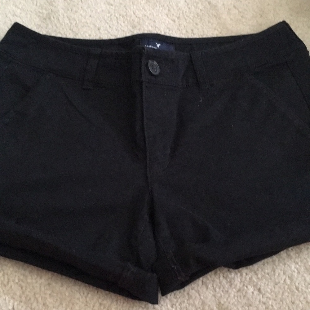 Black American Eagle midi shorts